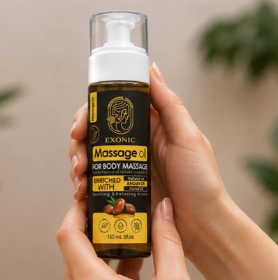 روغن ماساژ بدن اکسونیک حاوی روغن بادام شیرین و روغن یاس 200 میل کمک به دردهای عضلانی