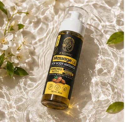 روغن ماساژ بدن اکسونیک حاوی روغن بادام شیرین و روغن یاس 200 میل کمک به دردهای عضلانی