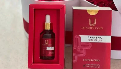 سرم لایه بردار و رفع تیرگی و لک فوق العاده برند لاکچری کوین با ضمانت